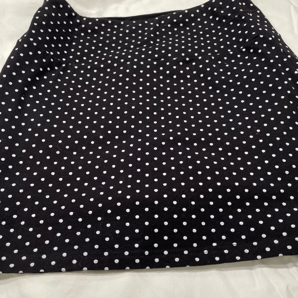 Cute black and white polka dot skort